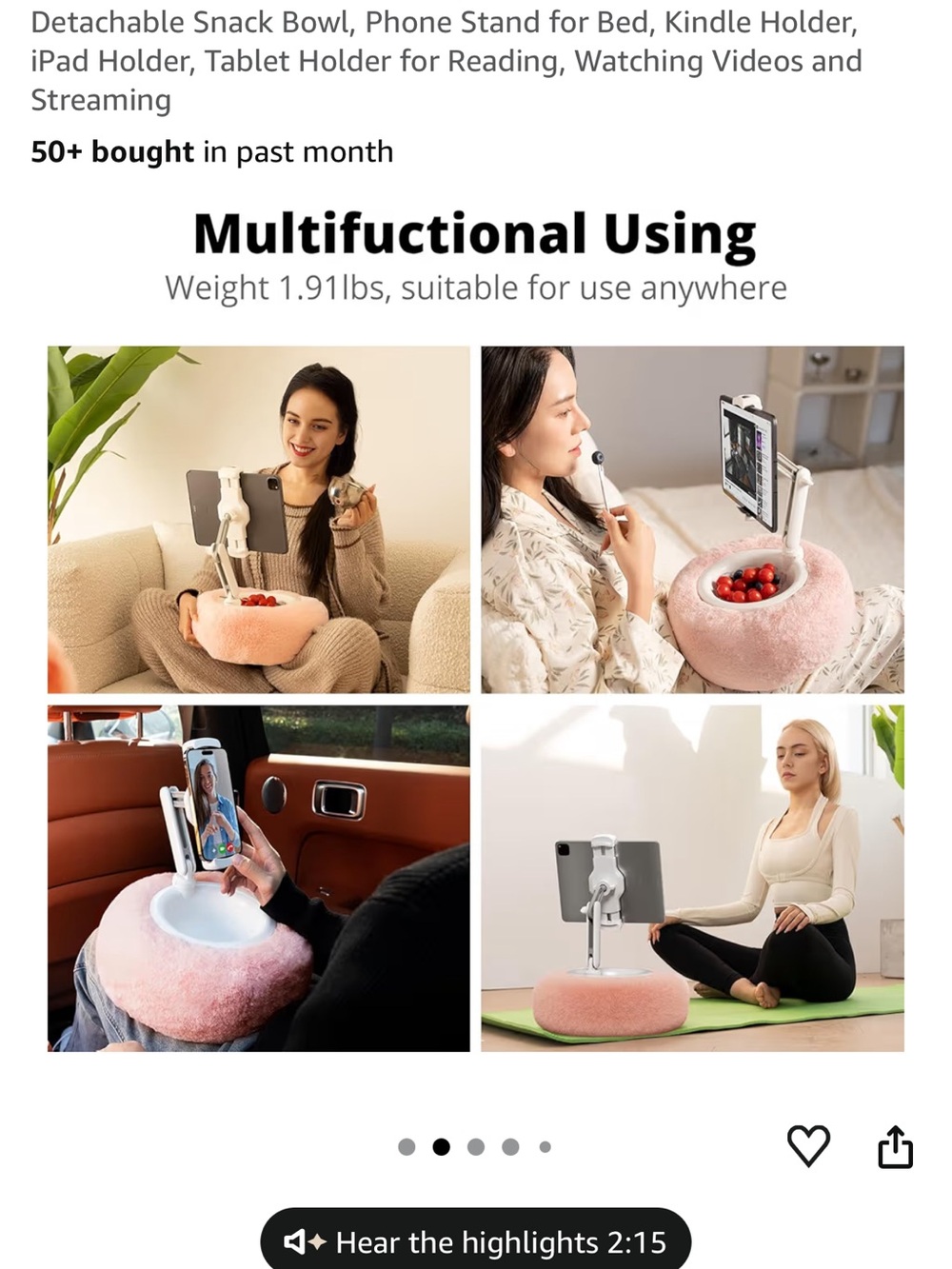 Tablet pillow stand - Picture 2 of 6
